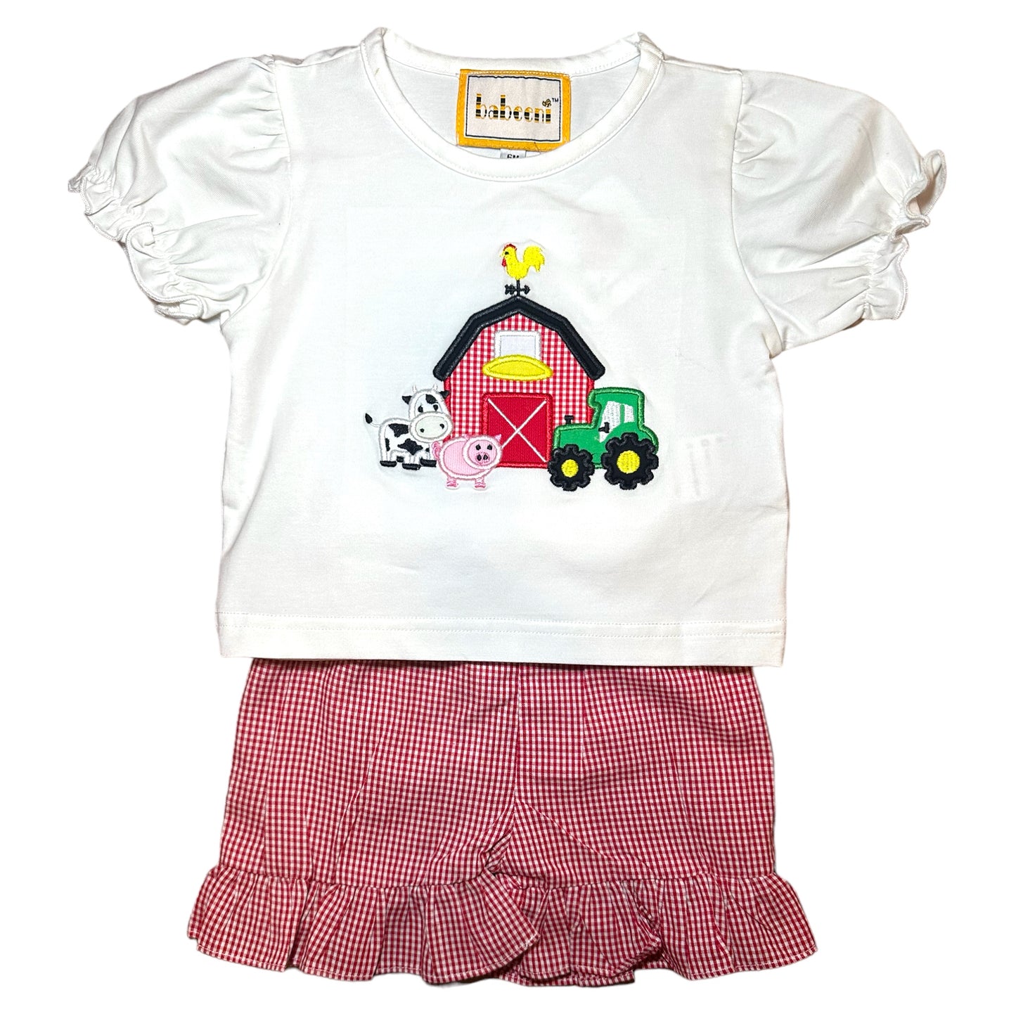 Girl Applique Farm Set