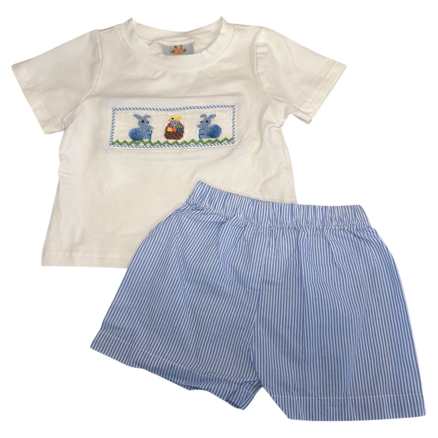 Smocked Bunnies Set