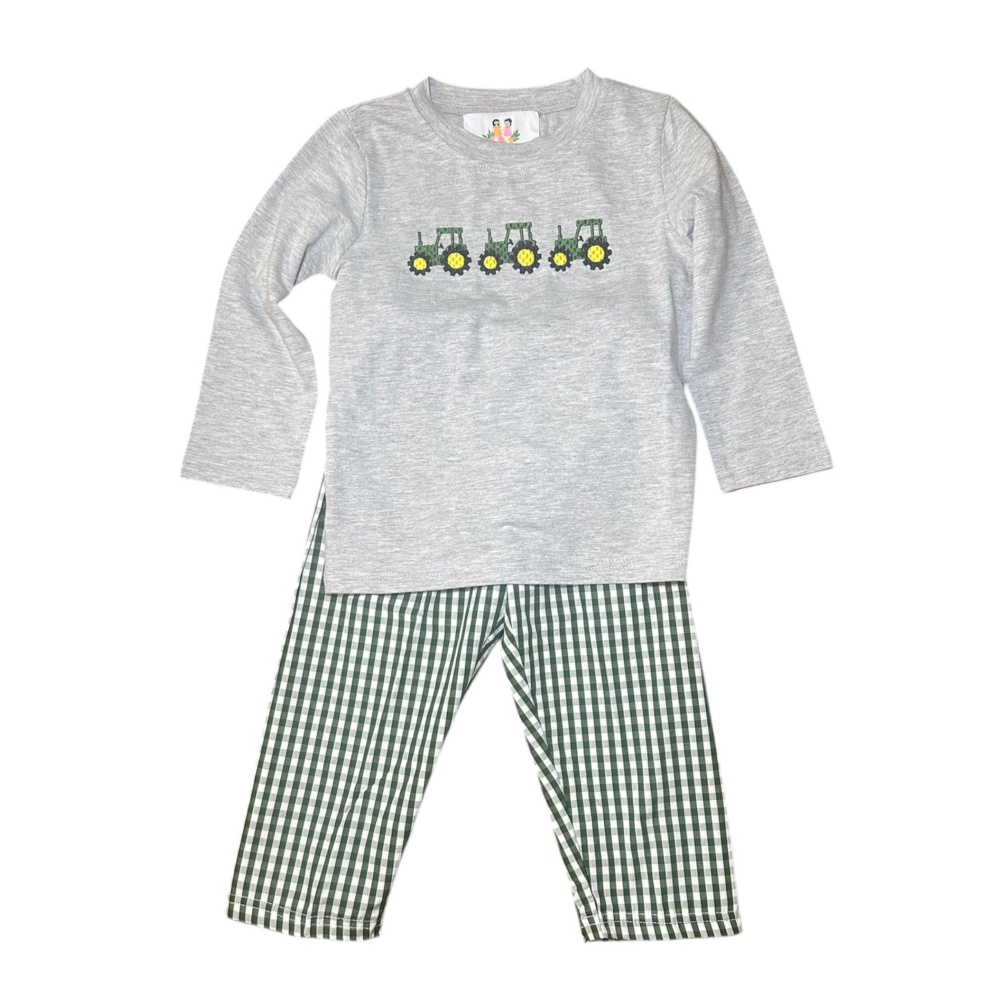 Big Green Tractor Pant Set