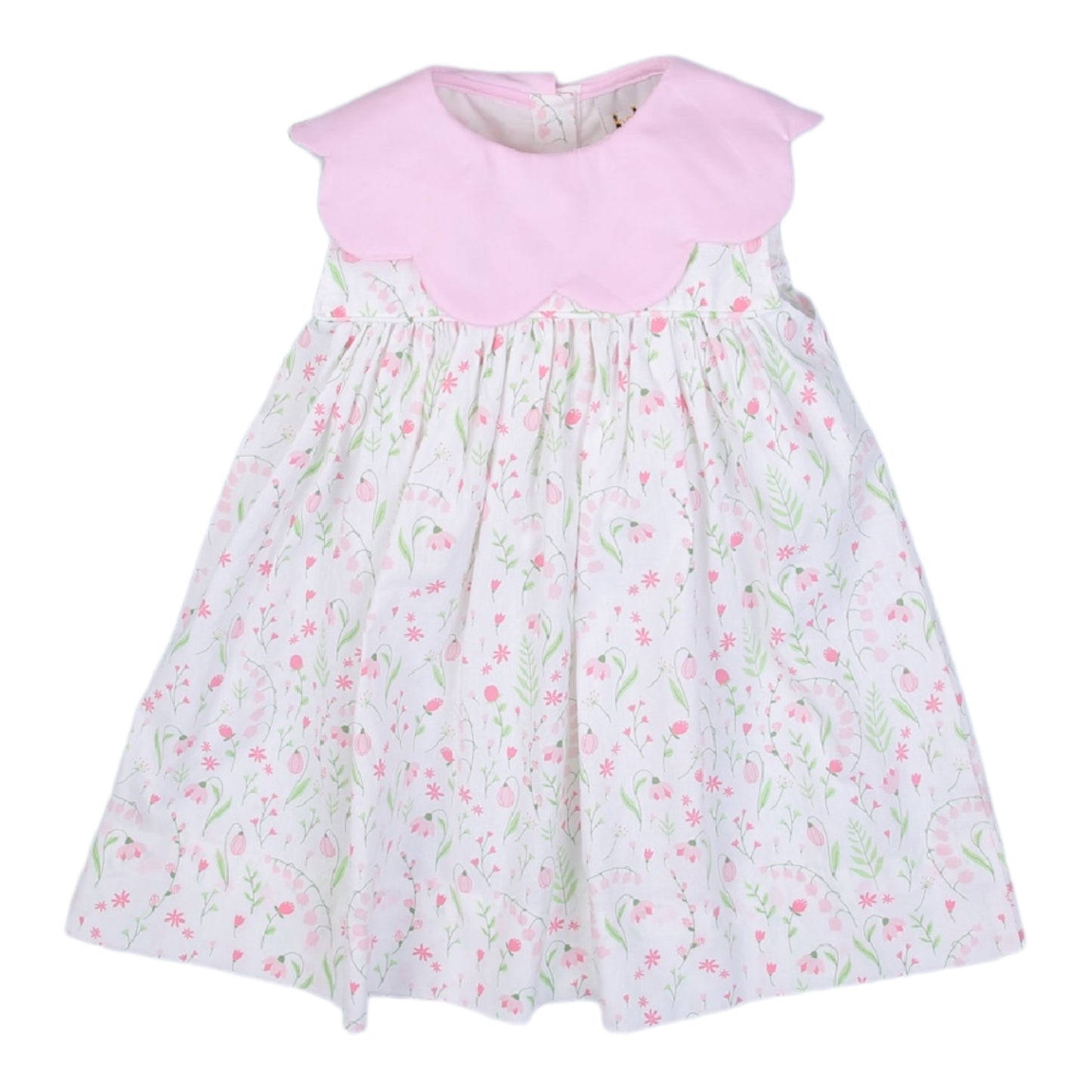 Scallop Floral Dress