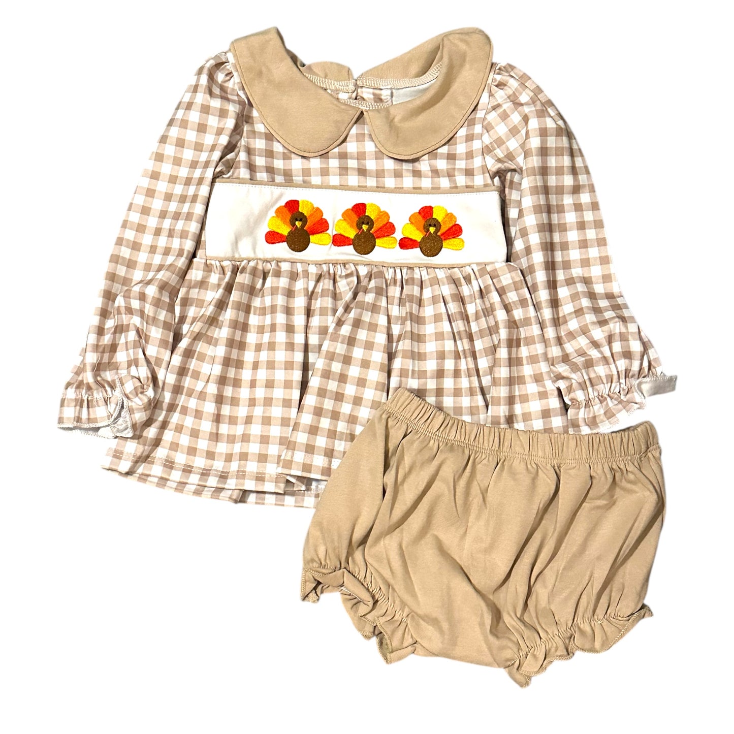 Turkey Time Girl Diaper Set