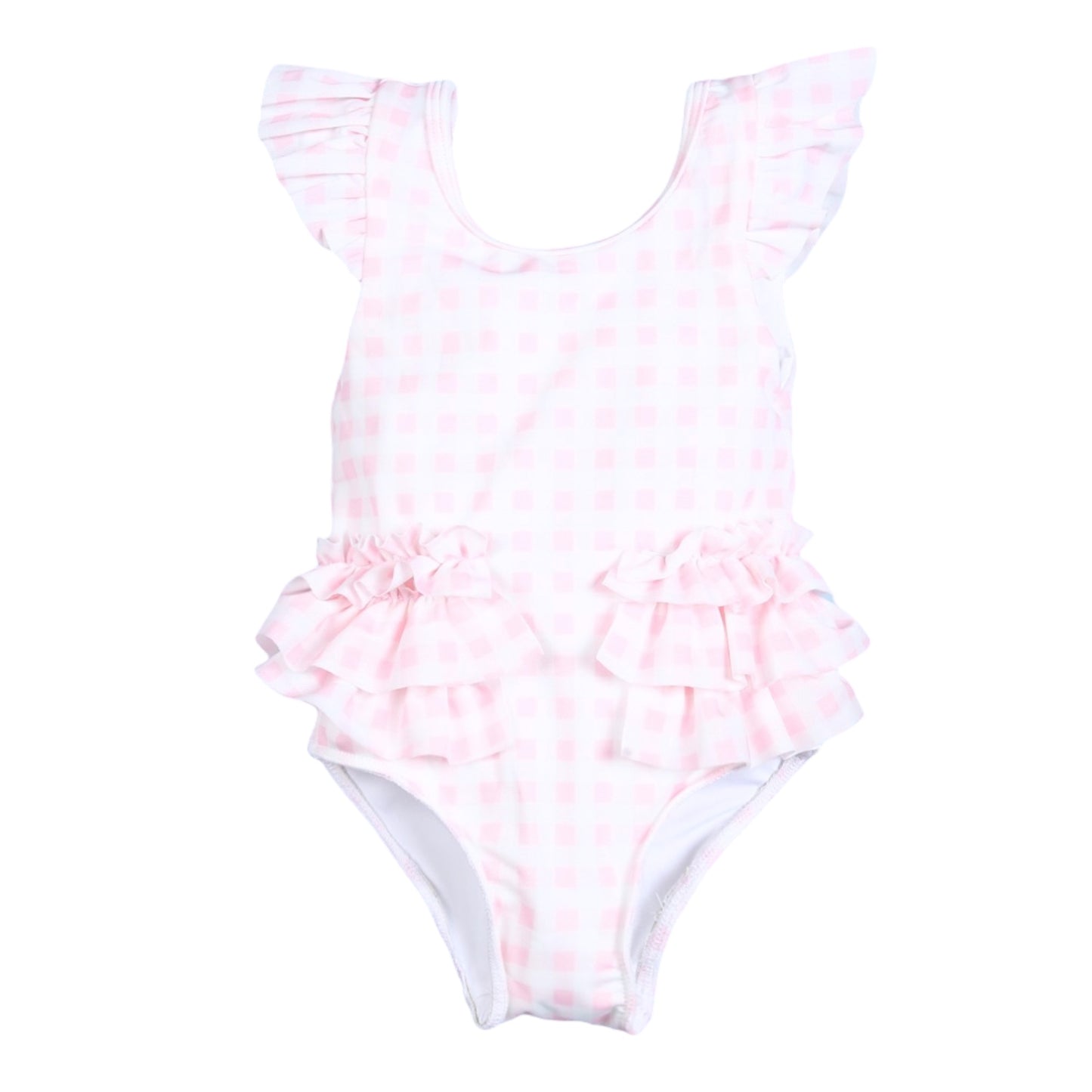 Pink Gingham Swim