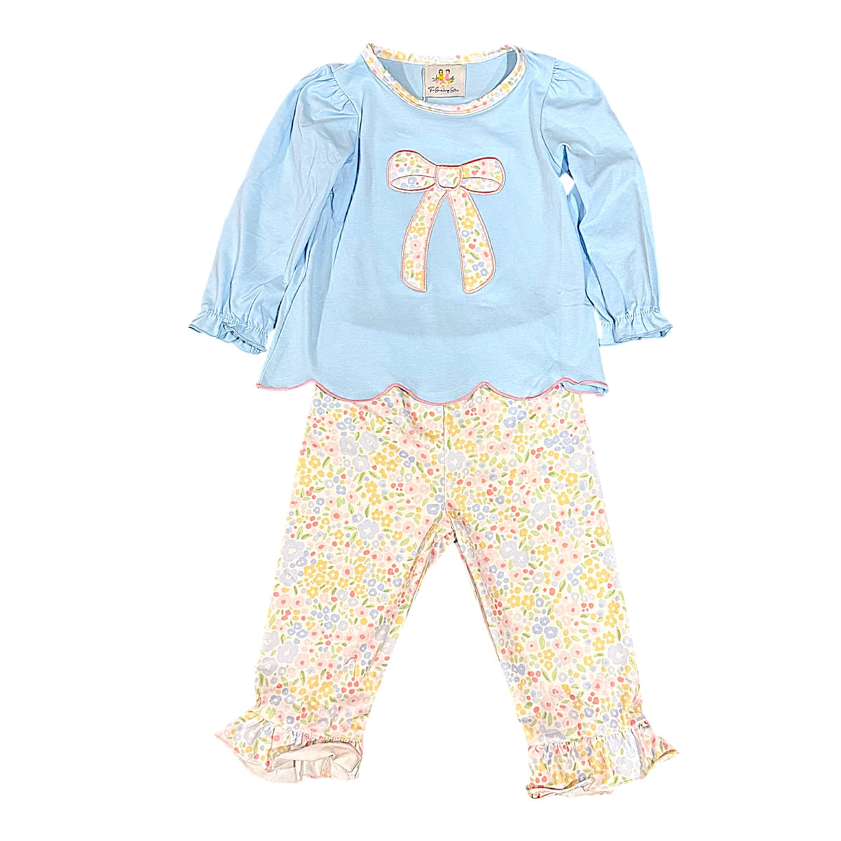 Bow Floral Pant Set