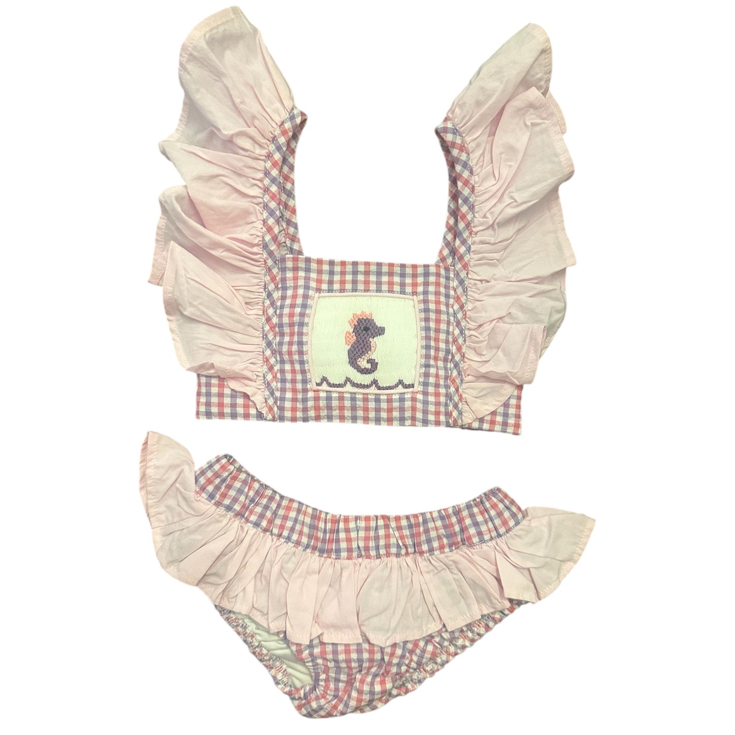 Seahorse Smocked Swim Set