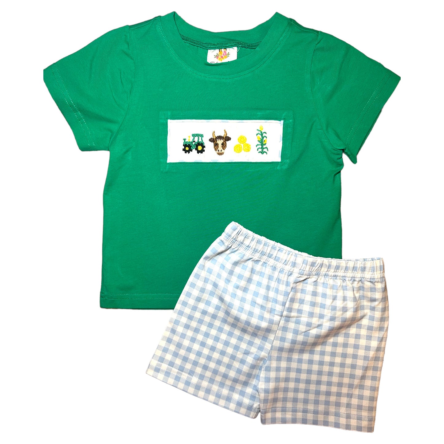 Farm Living Smocked Short Set