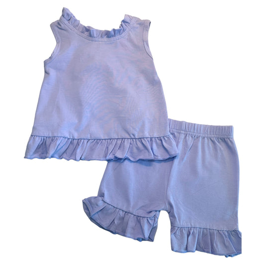 Purple Bow Short Set