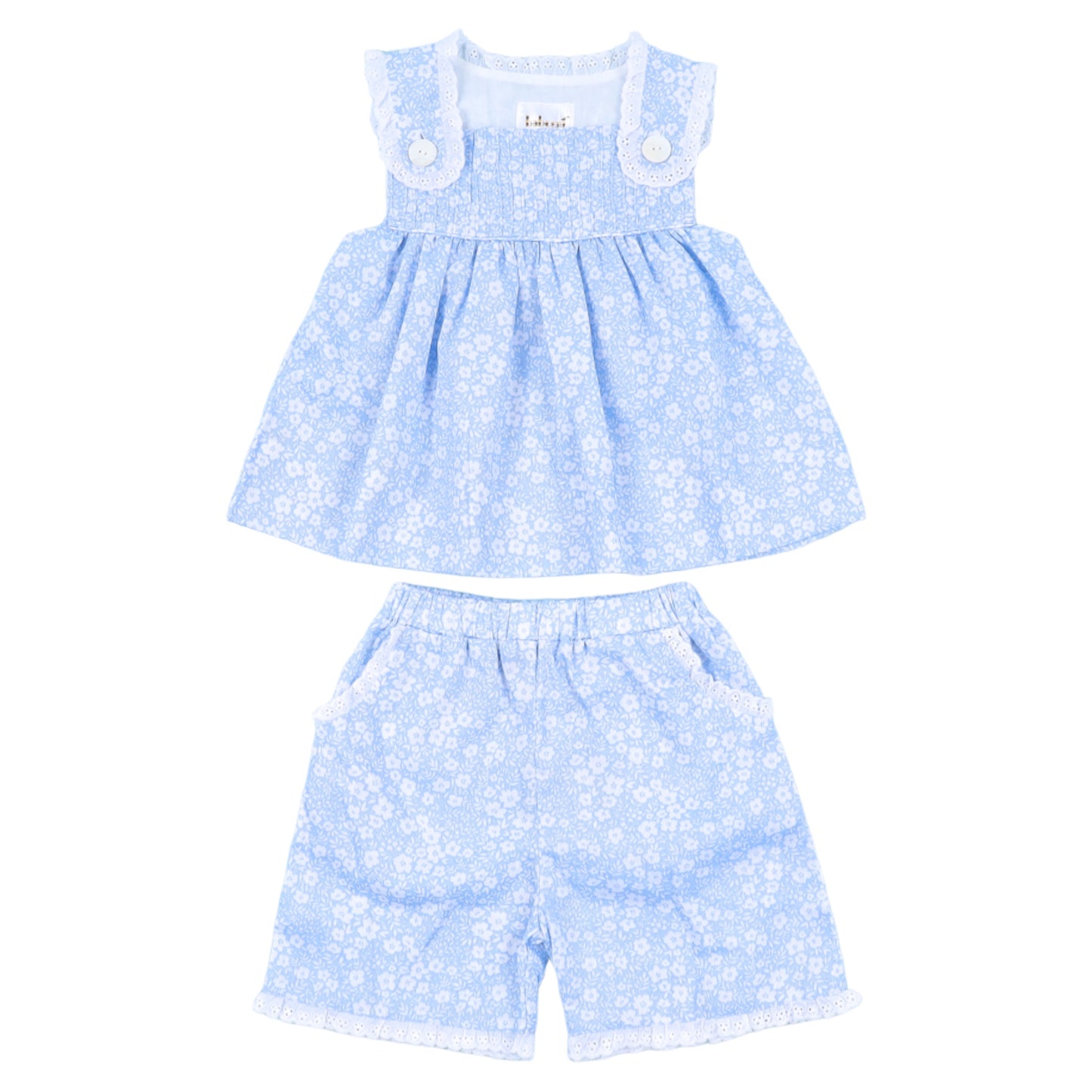 Blue & White Floral Set
