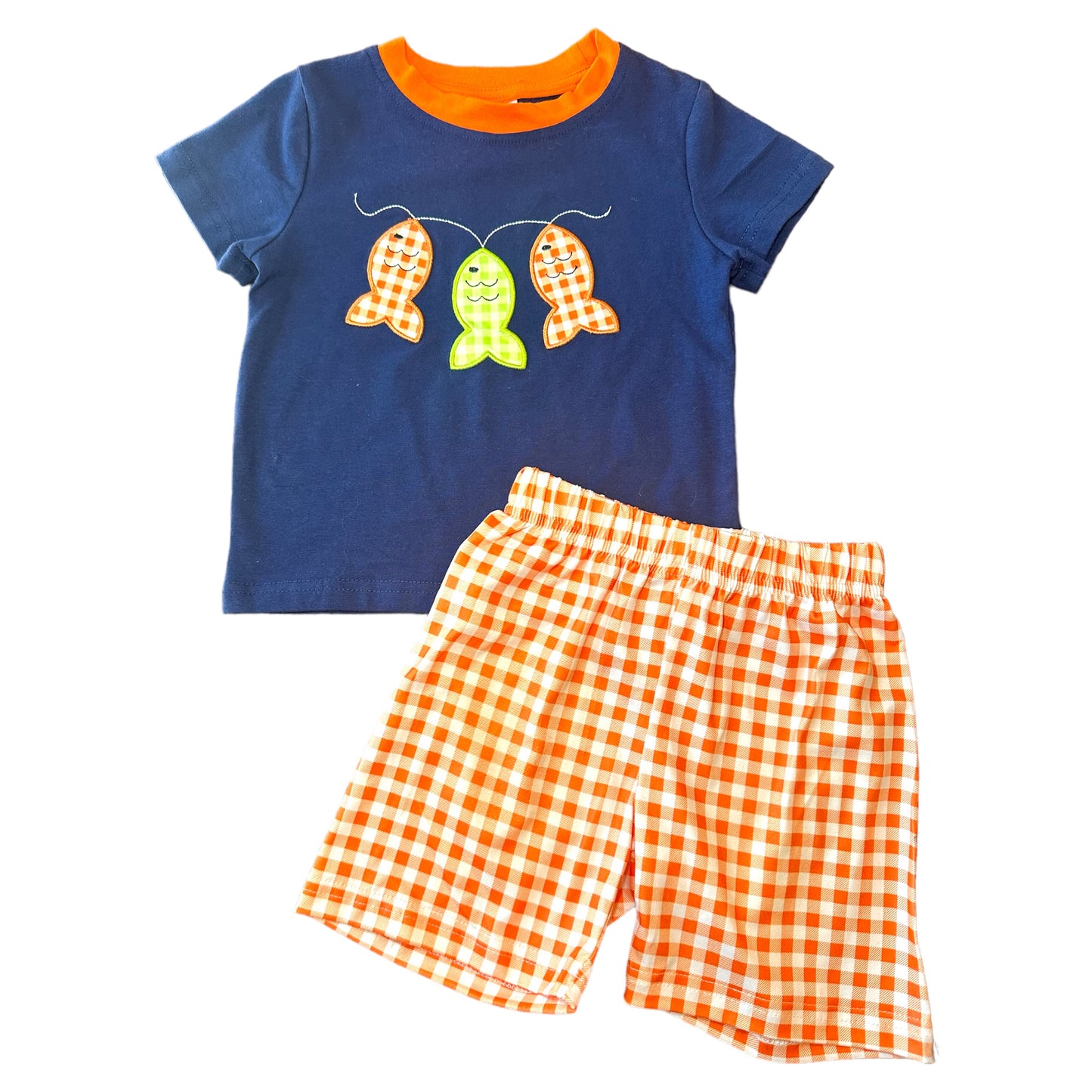 Applique Fish Short Set