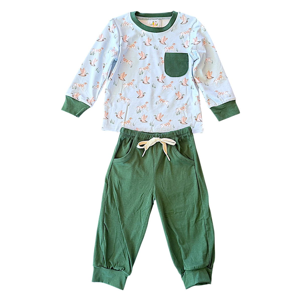 Dogs & Mallard Boy Pant Set