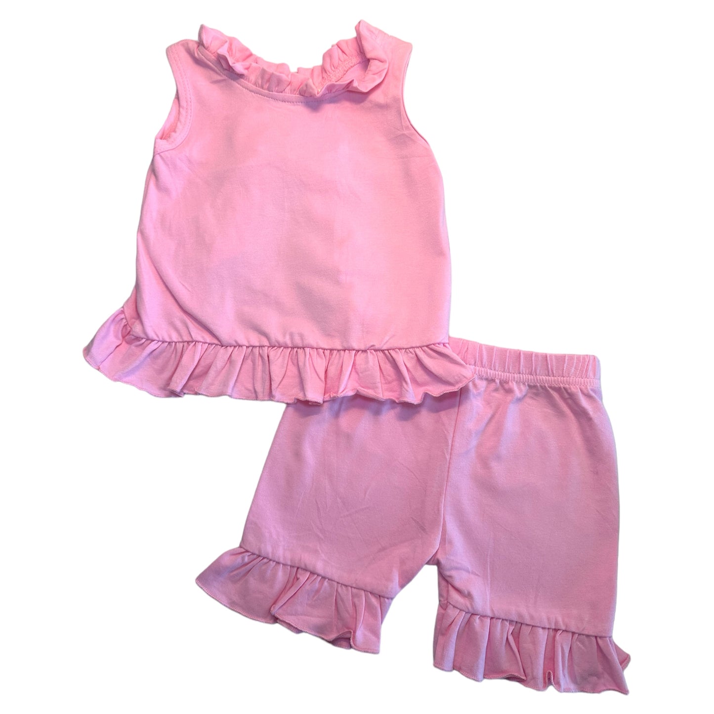 Pink Bow Short Set