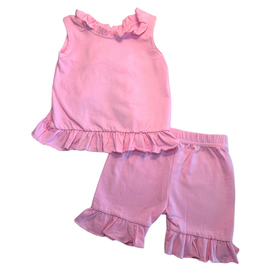 Pink Bow Short Set