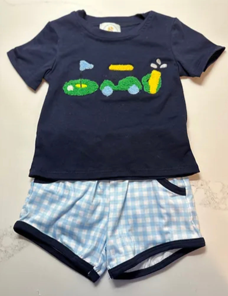 French Knot Golf Short Set