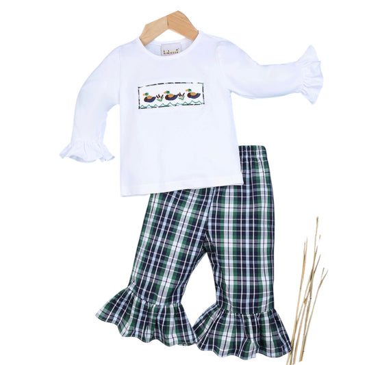 Smocked Duck Pant Set