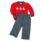 French Knot Santa Boy Pant Set