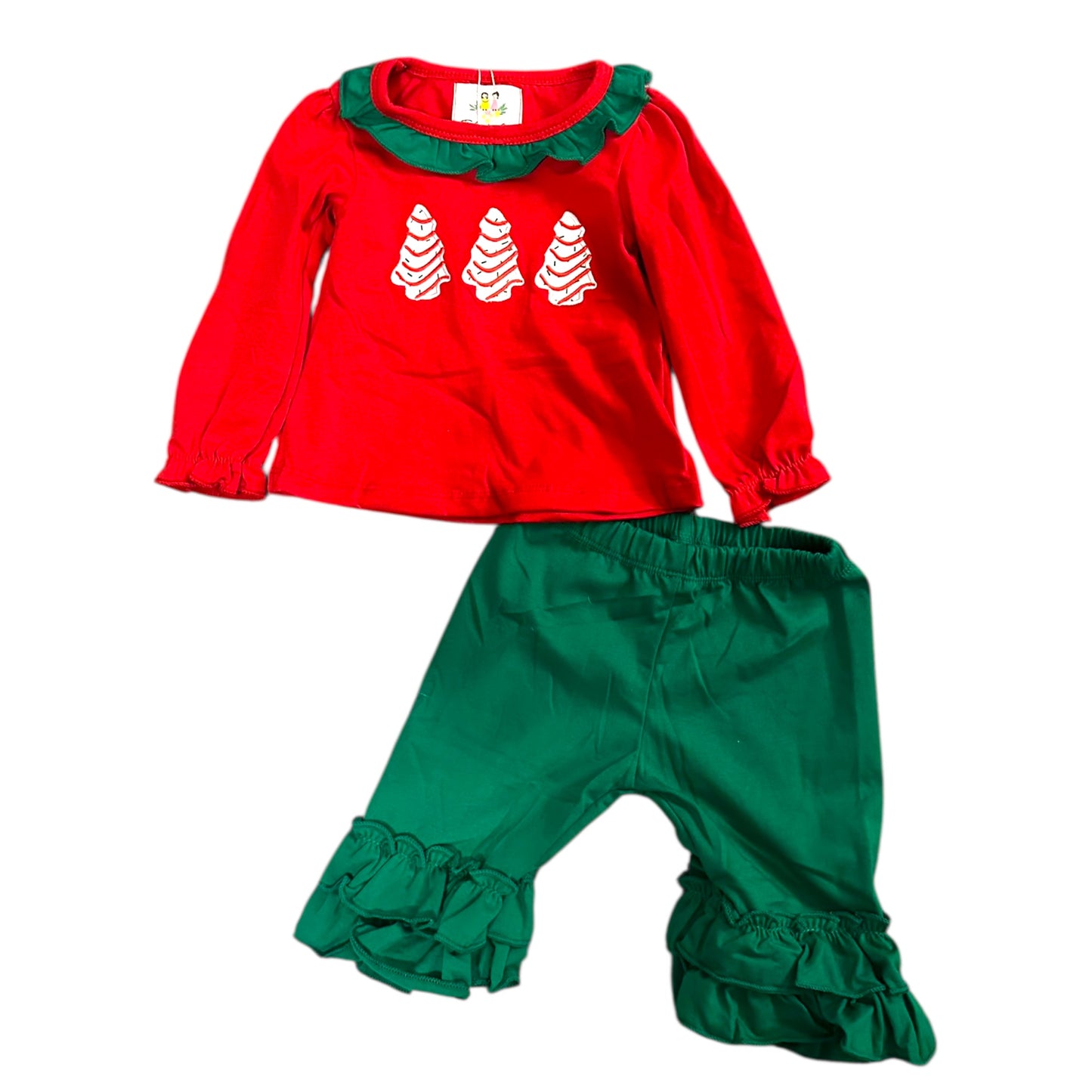 Christmas Cakes Girl Pant Set