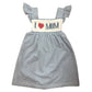 I Love Mom Smocked Dress