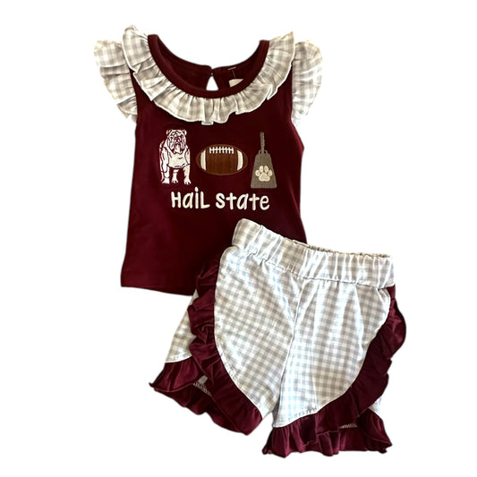 Girl Hail State Short Set