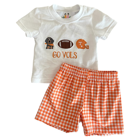 Go Vols Boy Short Set