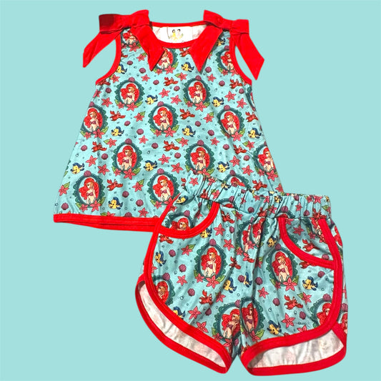 Under the Sea Girl Short Set