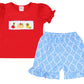 Back to School Smocked Short Set