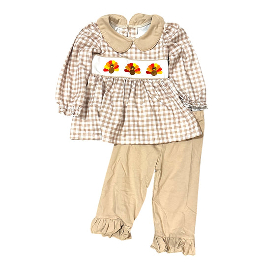 Turkey Time Girl Pant Set
