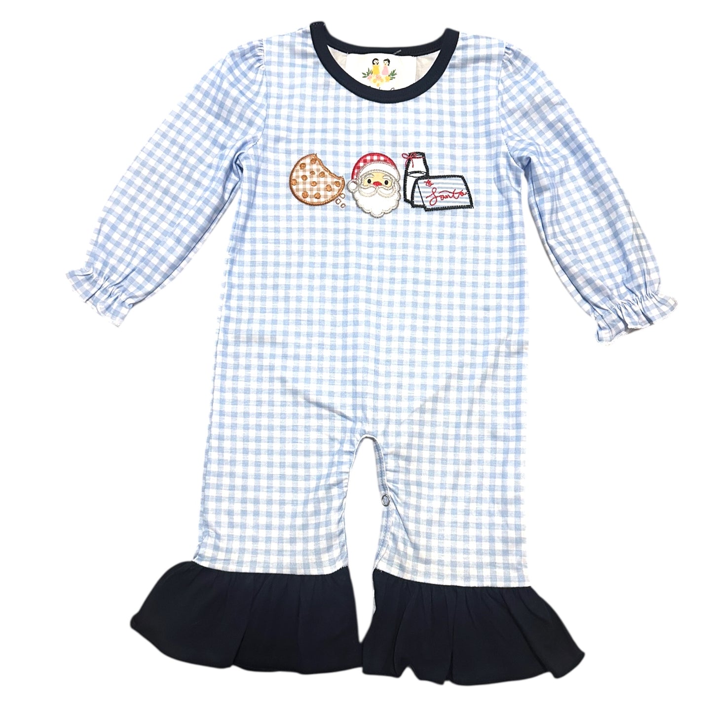 Cookies with Santa Girl Romper