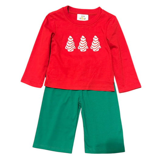 Christmas Cakes Boy Pant Set