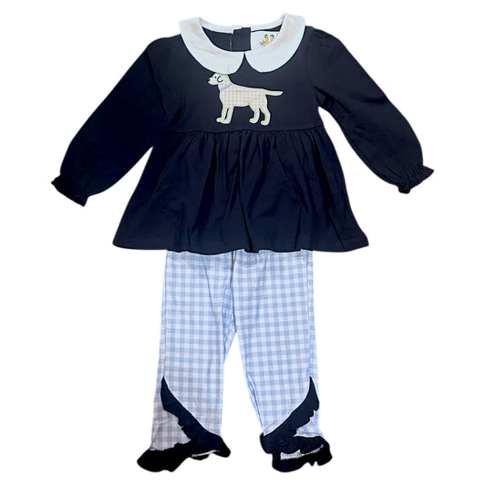 Dog Gone Cute Girl Pant Set
