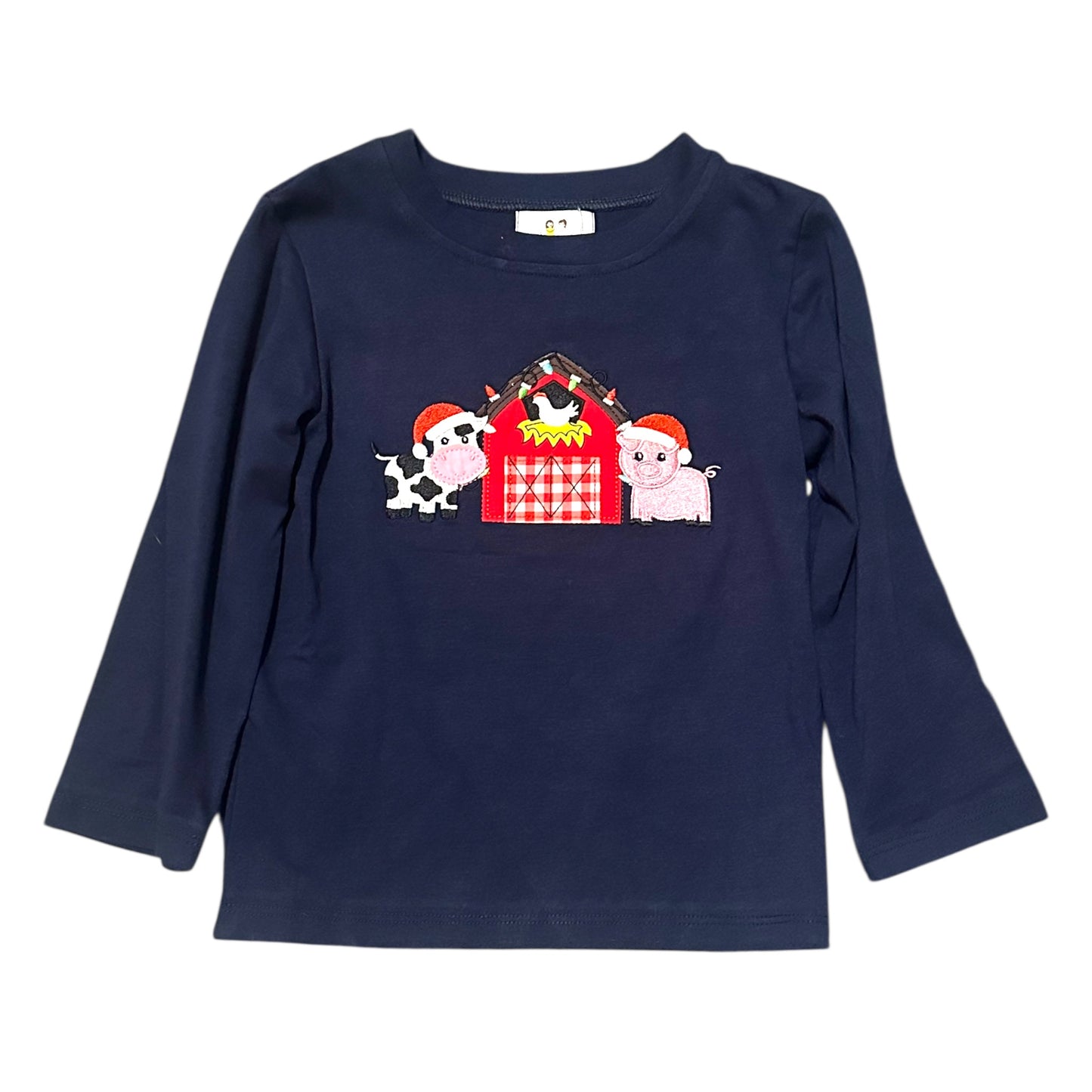 Christmas on the Farm Boy Shirt