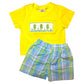 SeaHorse Smocked Short Set