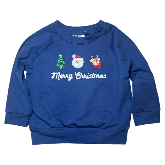 French Knot Merry Christmas Sweatshirt