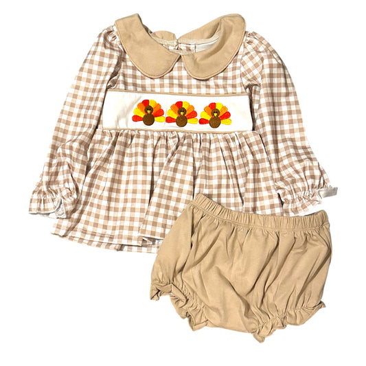 Turkey Time Girl Diaper Set