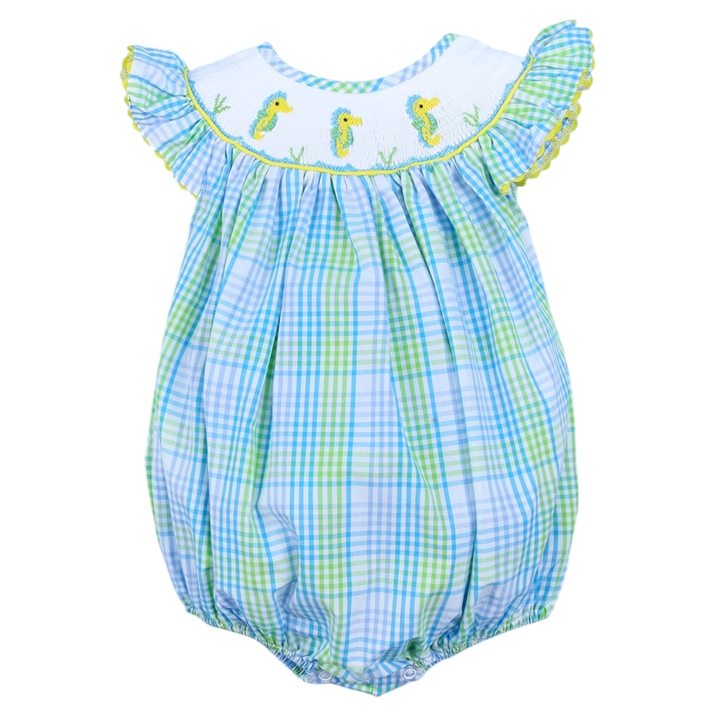 Seahorse Smocked Bubble