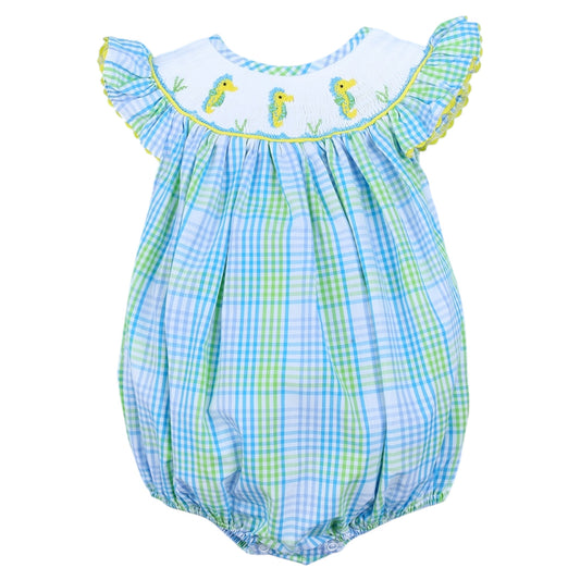 Seahorse Smocked Bubble