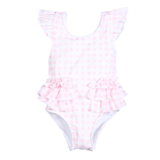 Pink Gingham Swim