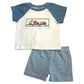 Construction Smocked Short Set