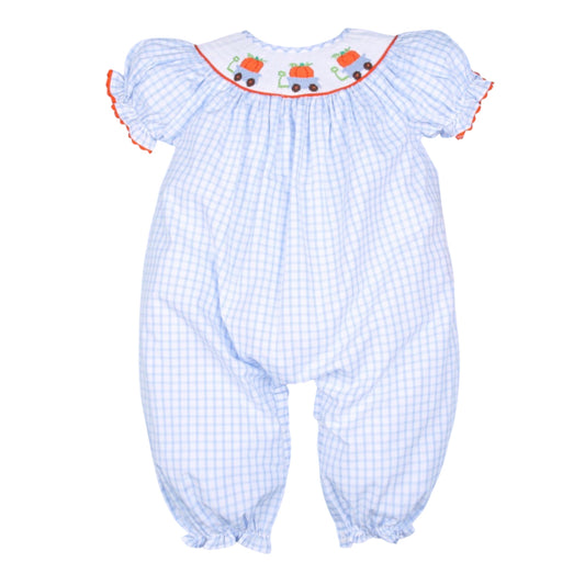 Smocked Pumpkin Romper