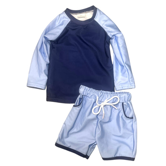 Navy Rash Guard Swim