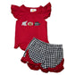 Girl Alabama Football Short Set