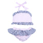 Pink & Navy Two Piece Swim
