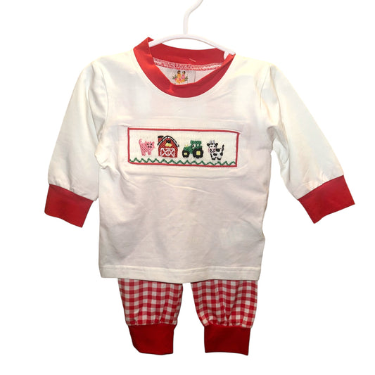 Smocked Farm Joggers