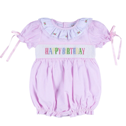 Smocked Birthday Bubble