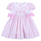 Big Sister Pink Smocked Dress