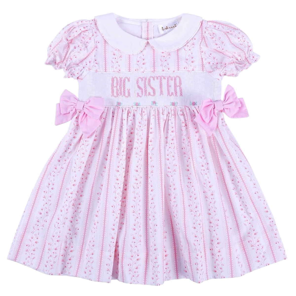 Big Sister Pink Smocked Dress