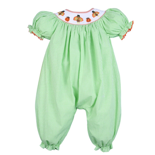 Smocked Turkey Romper