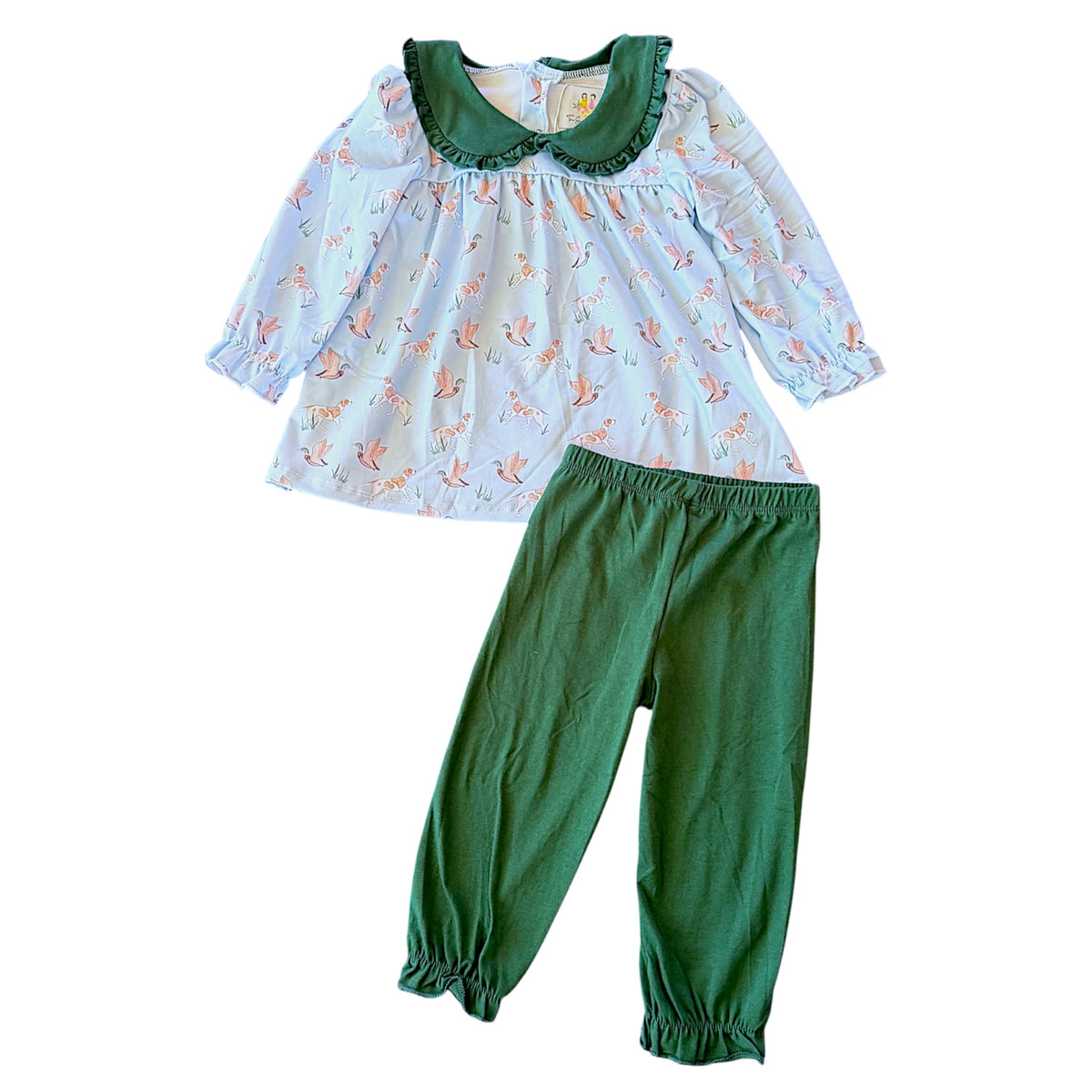 Dogs & Mallard Girl Pant Set