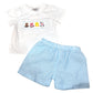 Smocked Farm Short Set