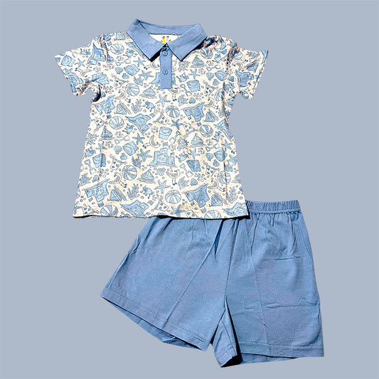 Coastal Classic Boy Short Set