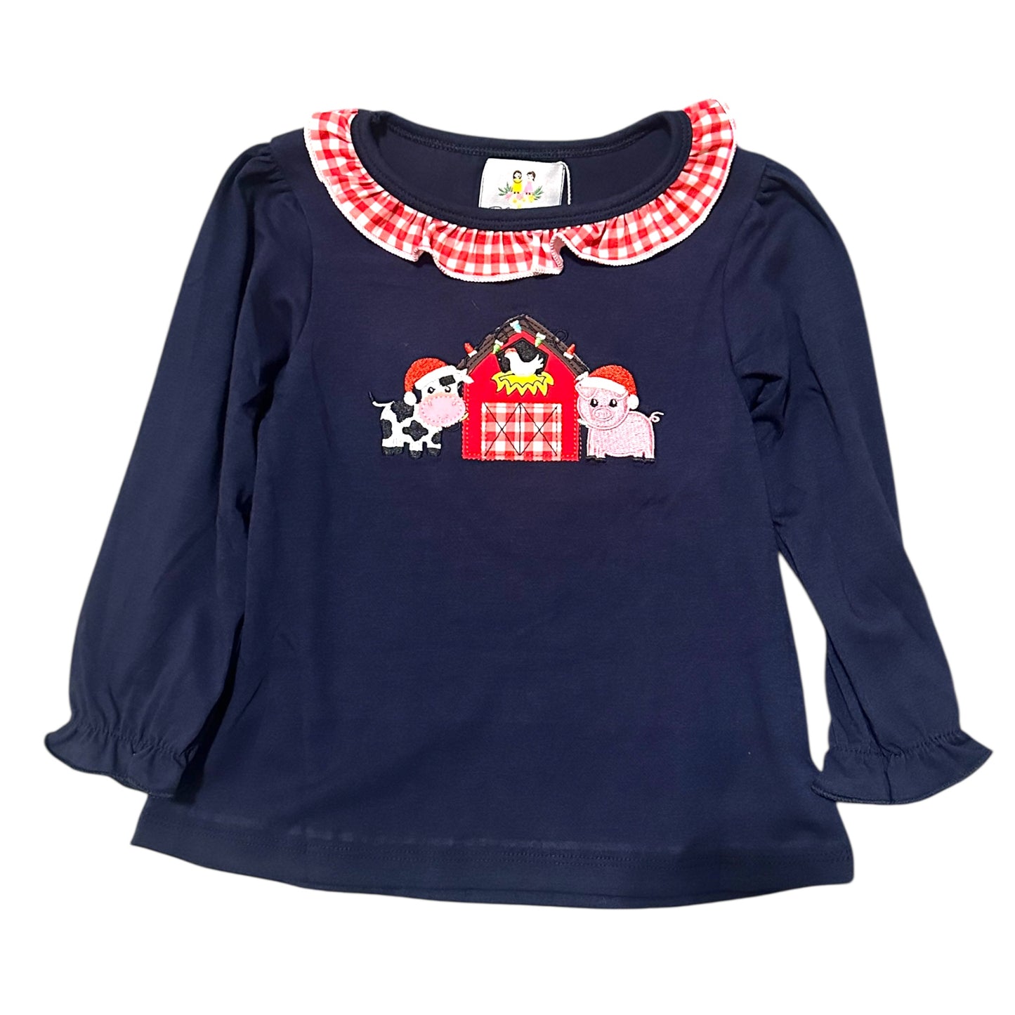 Christmas on the Farm Girl Shirt