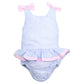 Blue Striped Bow Swim
